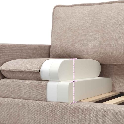 Sofa Bež 76 x 81 x 87,5 cm Poliester - Bež 60 cm Cijena