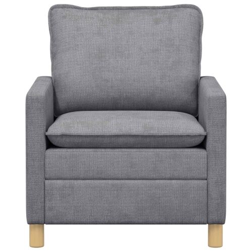 Sofa Svjetlosiva 76 x 81 x 87,5 cm Poliester - Svjetlosiva 60 cm Cijena