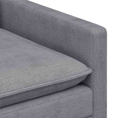 Sofa Svjetlosiva 76 x 81 x 87,5 cm Poliester - Svjetlosiva 60 cm Cijena