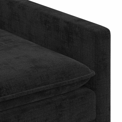 Sofa Crna 76 x 81 x 87,5 cm Poliester - Crna 60 cm Cijena