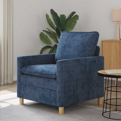 Sofa Plava 76 x 81 x 87,5 cm Poliester - Plava 60 cm Cijena