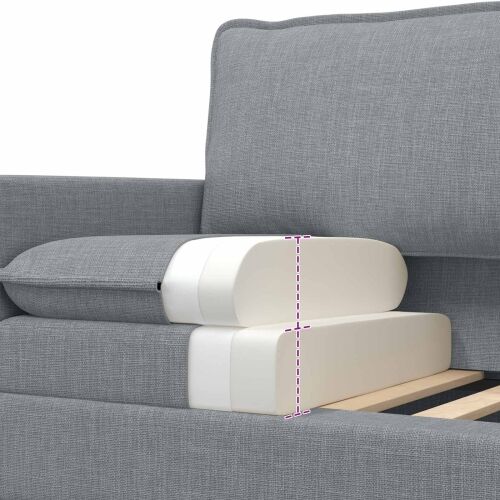 Sofa Svjetlosiva 126 x 81 x 87,5 cm - Svjetlosiva 110 cm Cijena