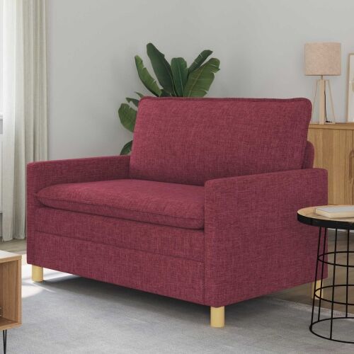 Sofa Vinska crvena 126 x 81 x 87,5 cm Tkanina - boja crnog vina 110 cm Cijena