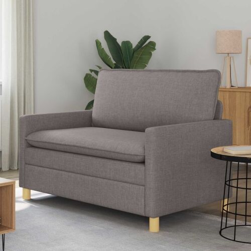 Sofa Sivosmeđa 126 x 81 x 87,5 cm Tkanina - Sivosmeđa 110 cm Cijena