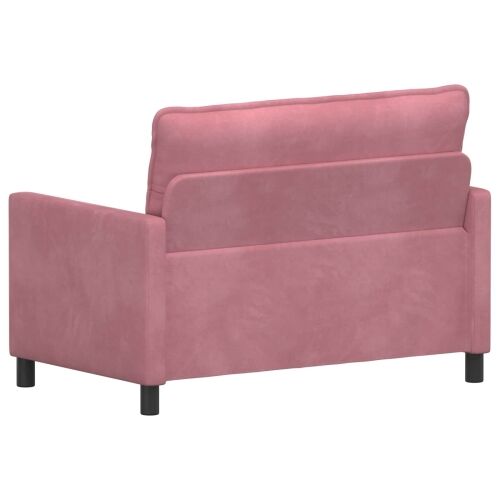 Sofa Ružičasta 126 x 81 x 87,5 cm Baršun - Ružičasta 110 cm Cijena