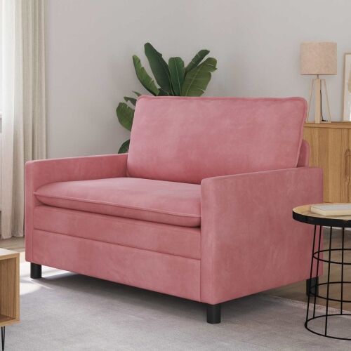 Sofa Ružičasta 126 x 81 x 87,5 cm Baršun - Ružičasta 110 cm Cijena