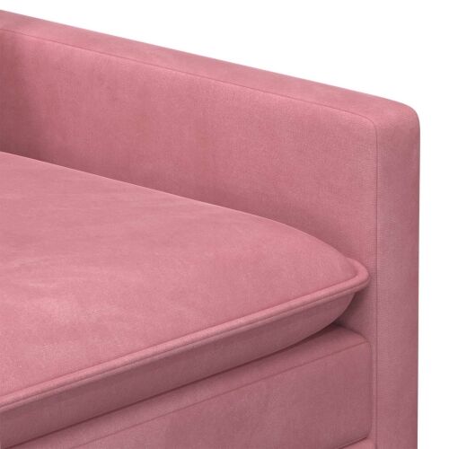 Sofa Ružičasta 126 x 81 x 87,5 cm Baršun - Ružičasta 110 cm Cijena