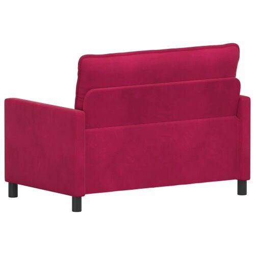 Sofa Vinska crvena 126 x 81 x 87,5 cm Baršun - boja crnog vina 110 cm Cijena