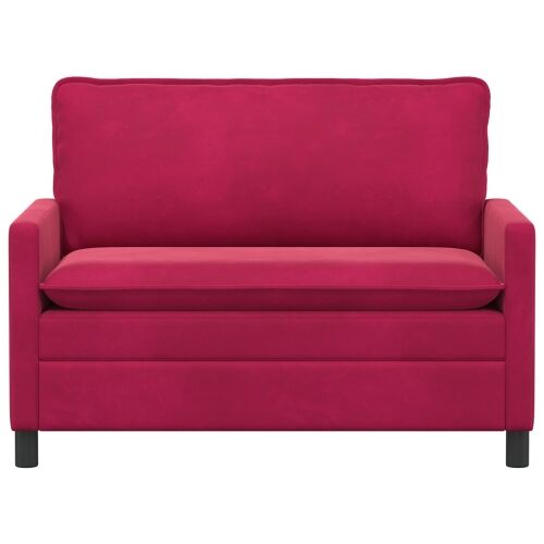 Sofa Vinska crvena 126 x 81 x 87,5 cm Baršun - boja crnog vina 110 cm Cijena
