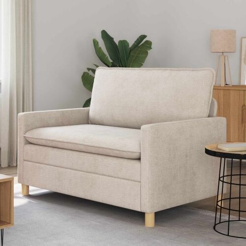 Sofa Krem 126 x 81 x 87,5 cm Poliester - Krem 110 cm Cijena