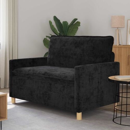 Sofa Crna 126 x 81 x 87,5 cm Poliester - Crna 110 cm Cijena