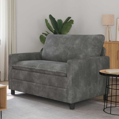 Sofa Svjetlosiva 126 x 81 x 87,5 cm Poliester - Svjetlosiva 110 cm Cijena