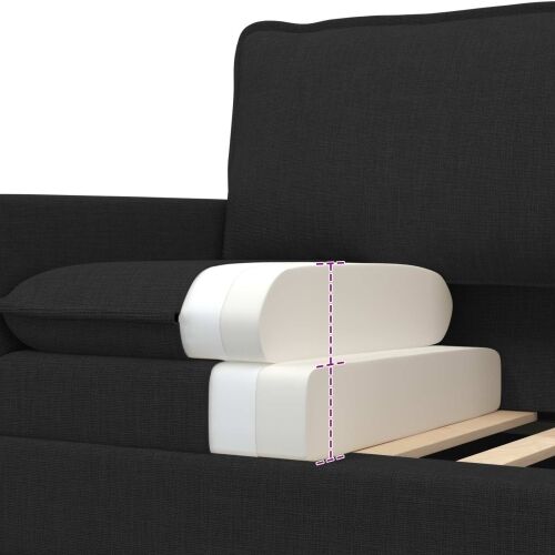 Sofa Crna 156 x 81 x 87,5 cm Tkanina - Crna 140 cm Cijena
