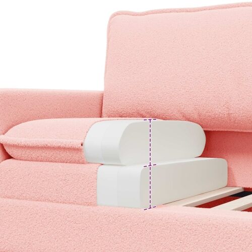 Sofa Ružičasta 156 x 81 x 87,5 cm Tkanina - Ružičasta 140 cm Cijena