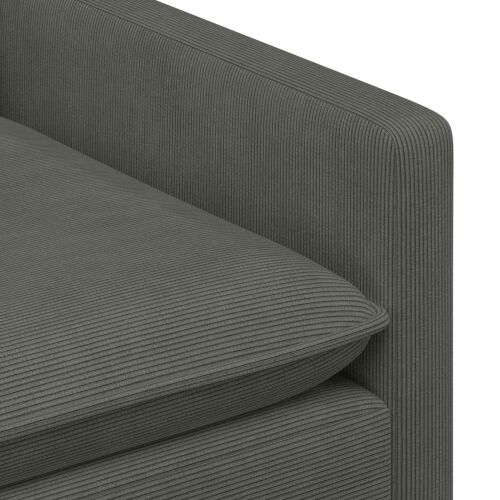 Sofa Tamnosiva 156 x 81 x 87,5 cm Tkanina - Tamnosiva 140 cm Cijena