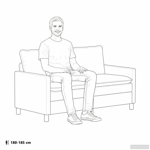Sofa Plava 156 x 81 x 87,5 cm Tkanina - Plava 140 cm Cijena