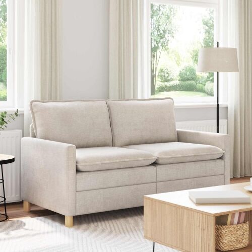 Sofa Krem 156 x 81 x 87,5 cm Poliester - Krem 140 cm Cijena