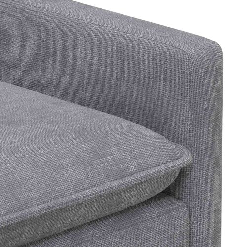 Sofa Svjetlosiva 156 x 81 x 87,5 cm Poliester - Svjetlosiva 140 cm Cijena