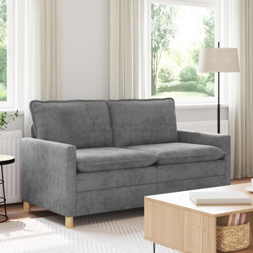 Sofa Svjetlosiva 156 x 81 x 87,5 cm Poliester - Svjetlosiva 140 cm Cijena
