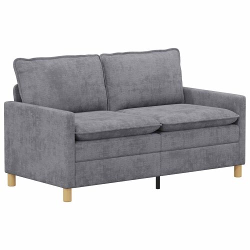 Sofa Svjetlosiva 156 x 81 x 87,5 cm Poliester - Svjetlosiva 140 cm Cijena