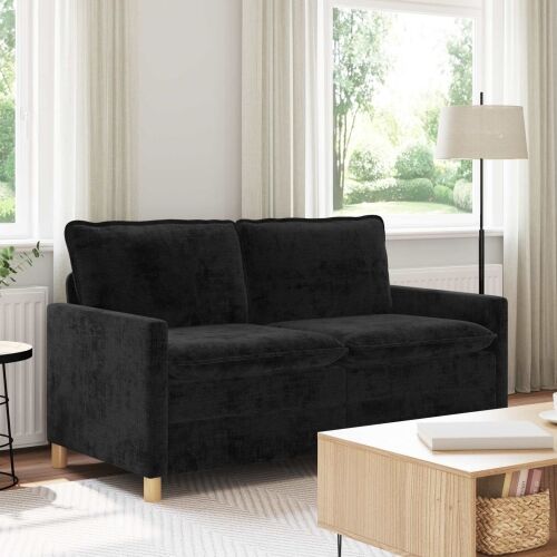 Sofa Crna 156 x 81 x 87,5 cm Poliester - Crna 140 cm Cijena