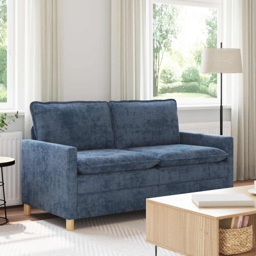 Sofa Plava 156 x 81 x 87,5 cm Poliester - Plava 140 cm Cijena