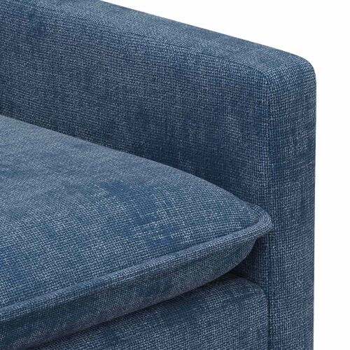 Sofa Plava 156 x 81 x 87,5 cm Poliester - Plava 140 cm Cijena