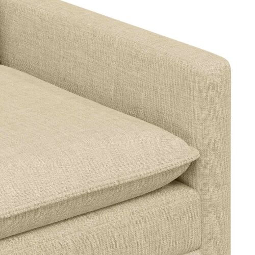 Sofa Krem 196 x 81 x 87,5 cm Tkanina - Krem 180 cm Cijena