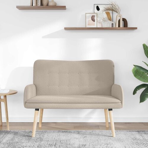 Sofa za dvije osobe Svjetlosiva 115 x 61 x 87 cm Bouclé - Svjetlosiva Cijena