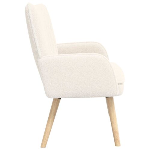 Sofa za dvije osobe Krem 115 x 61 x 87 cm Bouclé - Krem Cijena