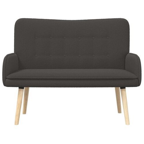 Sofa za dvije osobe Tamnosiva 115 x 61 x 87 cm Bouclé - Tamnosiva Cijena