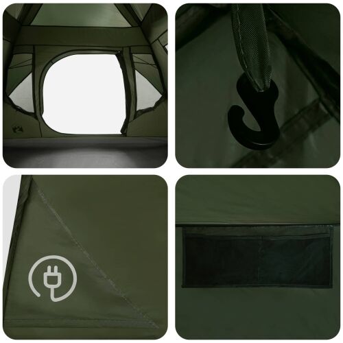 Instant šator s krovom Maslinastozelena 305 x 275 x 190 cm - Maslinastozelena Cijena