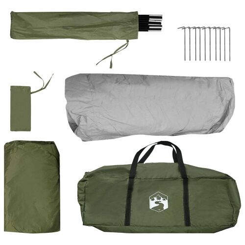 Instant šator s krovom Maslinastozelena 305 x 275 x 190 cm - Maslinastozelena Cijena
