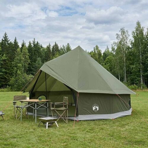 Tipi šator 6-osobni Maslinastozelena Poliester i čelik - Vojska zelena 6 osoba Cijena
