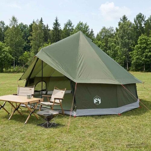 Tipi šator 8-osobni Maslinastozelena Poliester i čelik - Vojska zelena 8 osoba Cijena