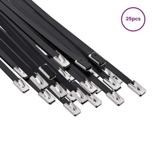 Veza za kabel 25 kom. 4,6 x 200 mm Crna - Crna 4,6 x 200 mm 25 Cijena
