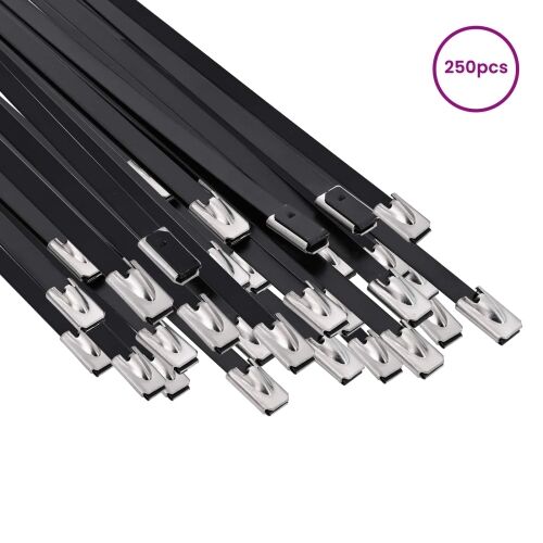 Veza za kabel 250 kom. 4,6 x 200 mm Crna - Crna 4,6 x 200 mm 250 Cijena