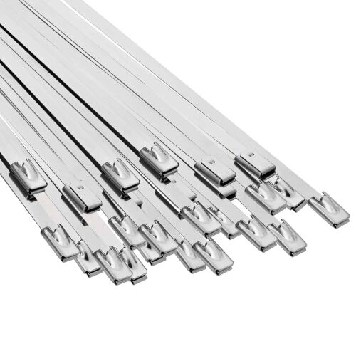 Veza za kabel 25 kom. 4,6 x 400 mm Srebrna - Srebrna 4,6 x 400 mm 25 Cijena