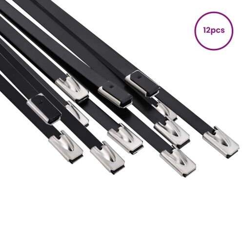 Veza za kabel 12 kom. 4,6 x 500 mm Crna - Crna 4,6 x 500 mm 12 Cijena