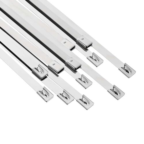 Veza za kabel 12 kom. 7,9 x 200 mm Srebrna - Srebrna 7,9 x 200 mm 12 Cijena