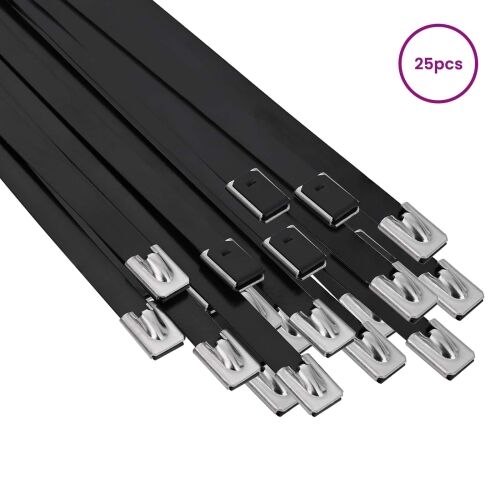 Veza za kabel 25 kom. 7,9 x 400 mm Crna - Crna 7,9 x 400 mm 25 Cijena