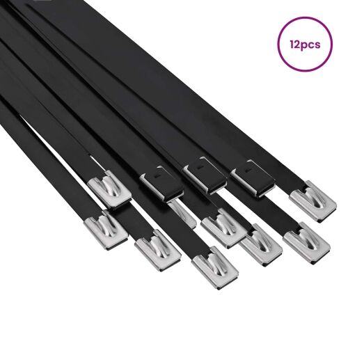 Veza za kabel 12 kom. 7,9 x 450 mm Crna - Crna 7,9 x 450 mm 12 Cijena