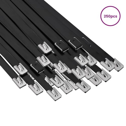 Veza za kabel 250 kom. 7,9 x 600 mm Crna - Crna 7,9 x 600 mm 250 Cijena