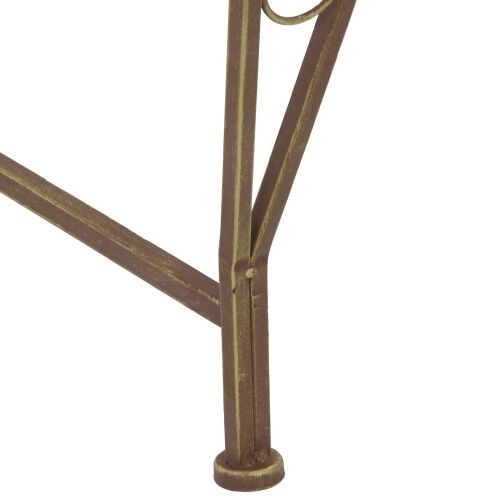 Klupa pod drvetom 4-Broj sjedala 160 x 80 x 89 cm Čelik - polukružni antička smeđa naslon s valovitim dizajnom Cijena