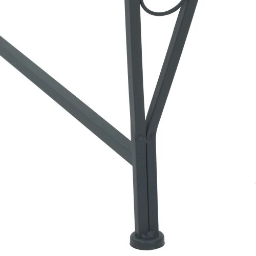 Klupa pod drvetom 4-Broj sjedala 160 x 80 x 89 cm Čelik - polukružni Srebrno siva naslon s cvjetnim dizajnom Cijena