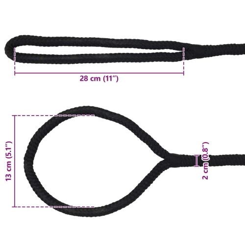 Konopac za čamce 2 mm 6 m Crna Poliester - Crna 20 mm 6 m Cijena