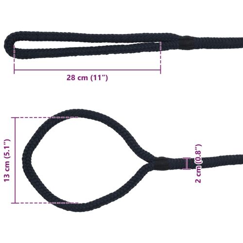 Konopac za čamce 2 mm 6 m Kraljevsko plava Poliester - Kraljevski plava 20 mm 6 m Cijena
