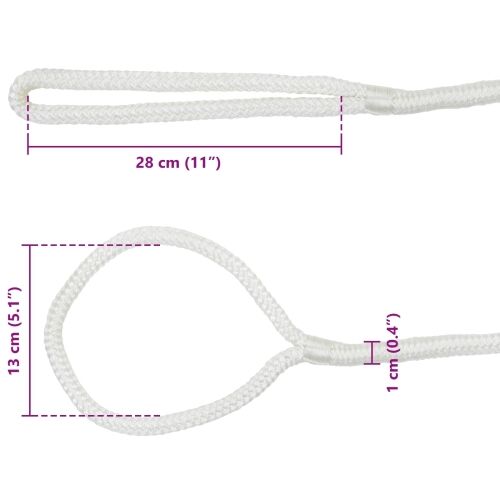Konopac za čamce 10 mm 9 m Bijela Poliester - Bijela 10 mm 9 m Cijena
