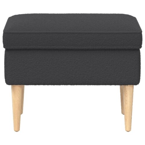 Stolica za noge Tamnosiva 55 x 35 x 41 cm Bouclé - Tamnosiva Cijena