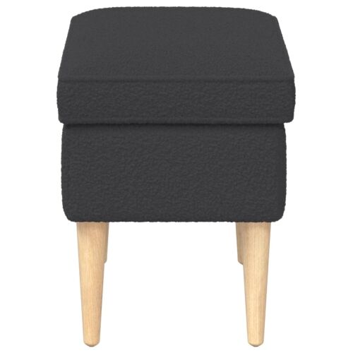 Stolica za noge Tamnosiva 55 x 35 x 41 cm Bouclé - Tamnosiva Cijena